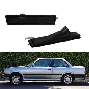 2PCS Smoke Lens Side Marker Light Housing Front OR Rear For BMW E30 E32 E34 3 5 series Replace OEM 63141377850, 63 14 1 377 850, 63-14-1-377-850, 63141377849, 63 14 1 377 849, 63-14-1-377-849