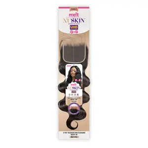 Janet Collection Natural Virgin Remy Human Hair Melt Nuskin 5x5 UHD Lace Closure Body (10"-14")