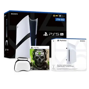 PlayStation 5 Pro 2TB SSD Console with Disc Drive, Wireless Controller and Case, Call of Duty Modern Warfare II - CFI-7019 PS5 Pro