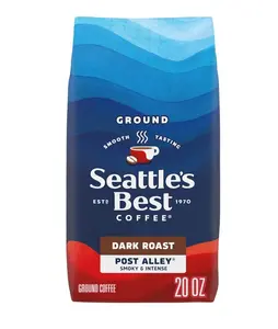 Seattle’s Best Coffee, Dark Roast Ground Coffee, Post Alley, 100% Arabica, 1 Bag (20 oz)