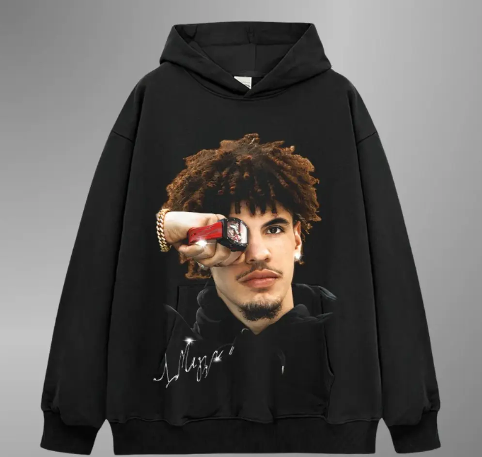 LAMELO BALL Big Face Hoodie - Trendy & High-Quality Hoodie for Men,Women, Streetwear for Basketball Fans