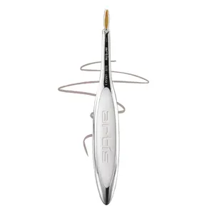 Artis Elite Linear 1 Makeup Brush with Rose Gold Finish Eyeliner Brush & Eyebrow Perfector, Small Precision Makeup Tool for Women, Ideal for Brow Perfecting, Eye Detailing & Gel Liner - Mirror Finish