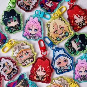 Genshin Impact Keychain Natlan - Kinich, Mualani, Mavuika, Kachina, Xilonen, Citlali, Chasca, Iansan - Cute Keyrings Birthday Gifts – Cute Acrylic Keychain Charms, Perfect Gift for Fans & Collectors