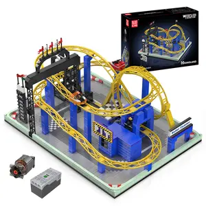 Mould King 11020 Spinning Roller Coaster Park Collectibles Building Block Adult Kid Toy 1707 Pcs