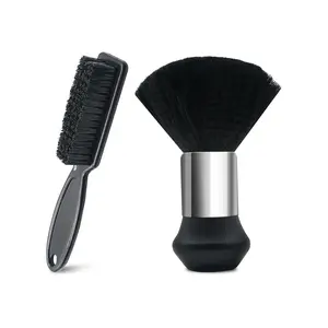 2Pcs Barber Brush Neck Duster Essentials for Professional Hair Stylists Soft Bristles Durable Salon Tools