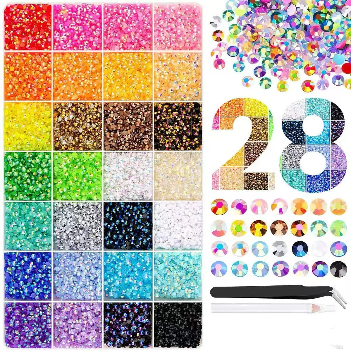 30000PCS 28 Multicolor