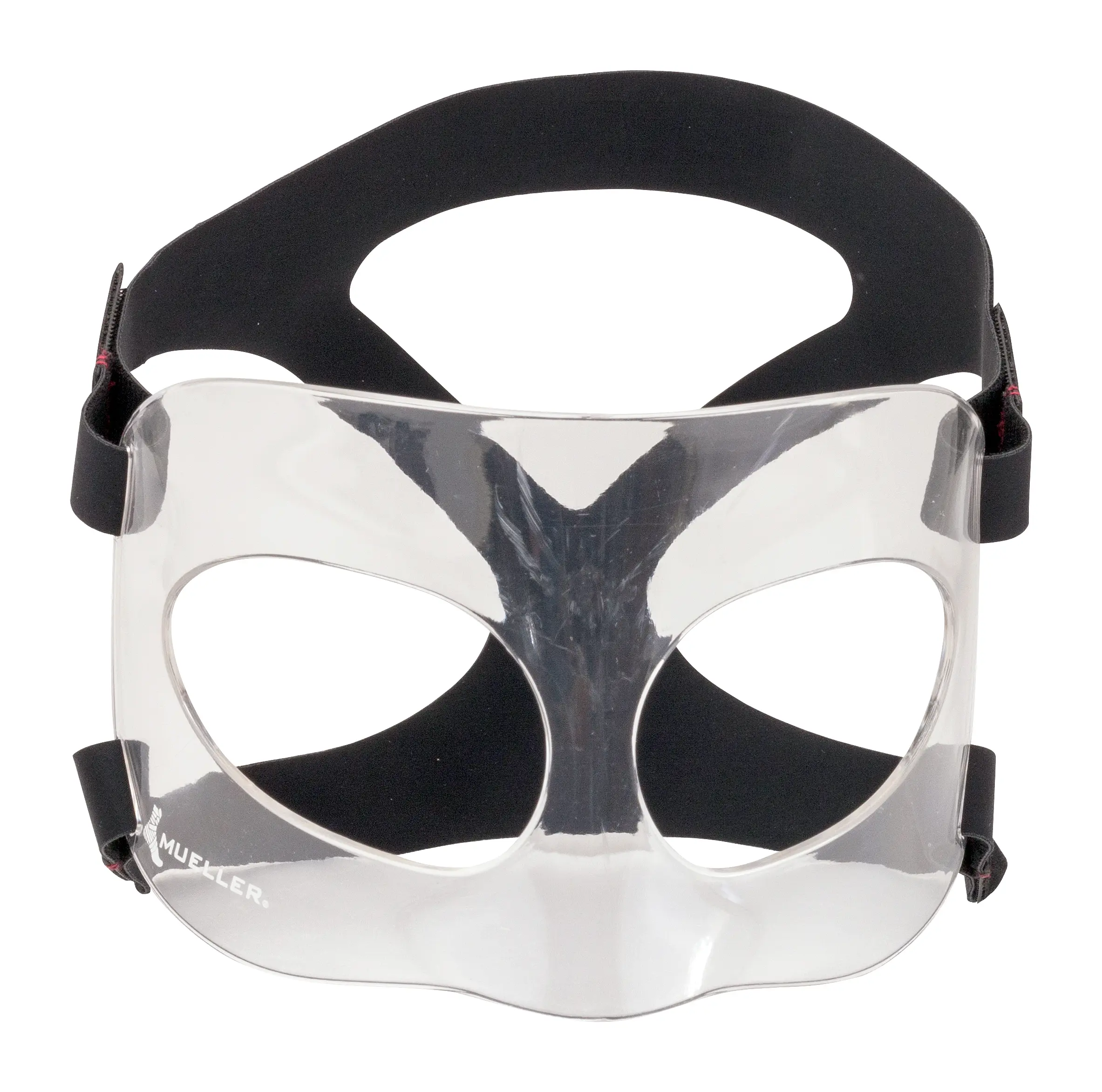 Mueller Face Guard, Impact-Resistant Sports Protection Gear, Unisex Fit for Adults, 1 Size Fits Most - Clear