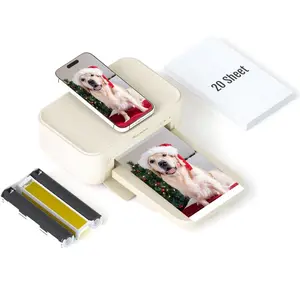 HPRT Photo Printer 4x6 with 20 Sheets and 1 Ribbon, Wi-Fi Wireless Instant Picture Printer for iPhone, Android, Smartphone