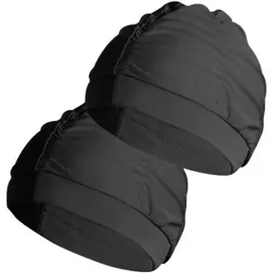 2 pcs Cloth Swim Caps for Women, Fabric Durable Non-Waterproof Elastic Swimming Pool Cap Bathing Cap for Long Hair