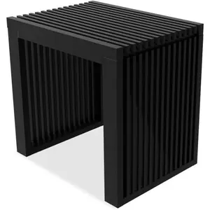 Dining Bench Indoor Small Bench Entryway Shoe Rack Bench,Outdoor Modern  Benches 17 Inch  Bench for Living Room Hallway Bedroom Bathroom Black Small