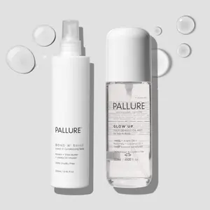 Shine And Smooth Duo -  Pallure Bond N' Shine Spray And Glow Up Oil Mist Bundle - Leave-in treatment for dry, damaged, and frizzy hair - Heat Protectant, Frizz Control, Hydration, Adds Shine - For All Hair Types