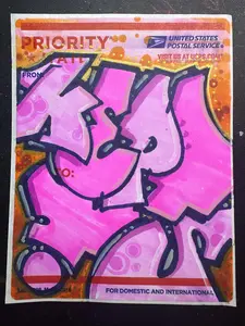 graffiti sticker Going postal #24   graffiti sticker Going postal #24