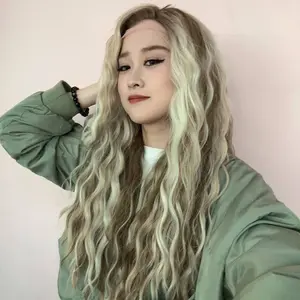 IMstyle Vivi blonde with beige highlight no parting 13*2 lace front wigs-S-W88371-2133-02-raise