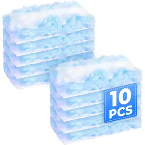 10 Pack Duster Refills Compatible with Swiffer, Disposable Microfiber Replacement Heads for Multi-Surface Cleaning on Blinds, Furniture & Fans, Blue (No Handle)