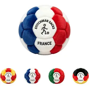 Country Flag Color Plush Soccer Hacky Sack, Soft Stitchman Sacks Foot Bag for Juggling Training, Outdoor Leisure Kick Ball Toy for Adults & Kids #H6T
