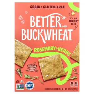 Better with Buckwheat Buckwheat Crackers, Rosemary & Herbs, 4.25 oz (120 g)