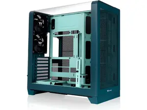 Thermaltake View 390 Air; Mid Tower; 2x120mm CT Fans Included; 360mm Radiator Support; 420mm GPU Clearance; Hidden Connector Support; Rotatable PCIe Slots; Transformative Teal; CA-11F-00MTWN-00