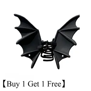 Edgy Bat Hair Claws - Gothic Punk Hair Clips for Women, 【Buy 1 Get 1 Free】 Statement Hair Accessories for Halloween & Daily Outfits
