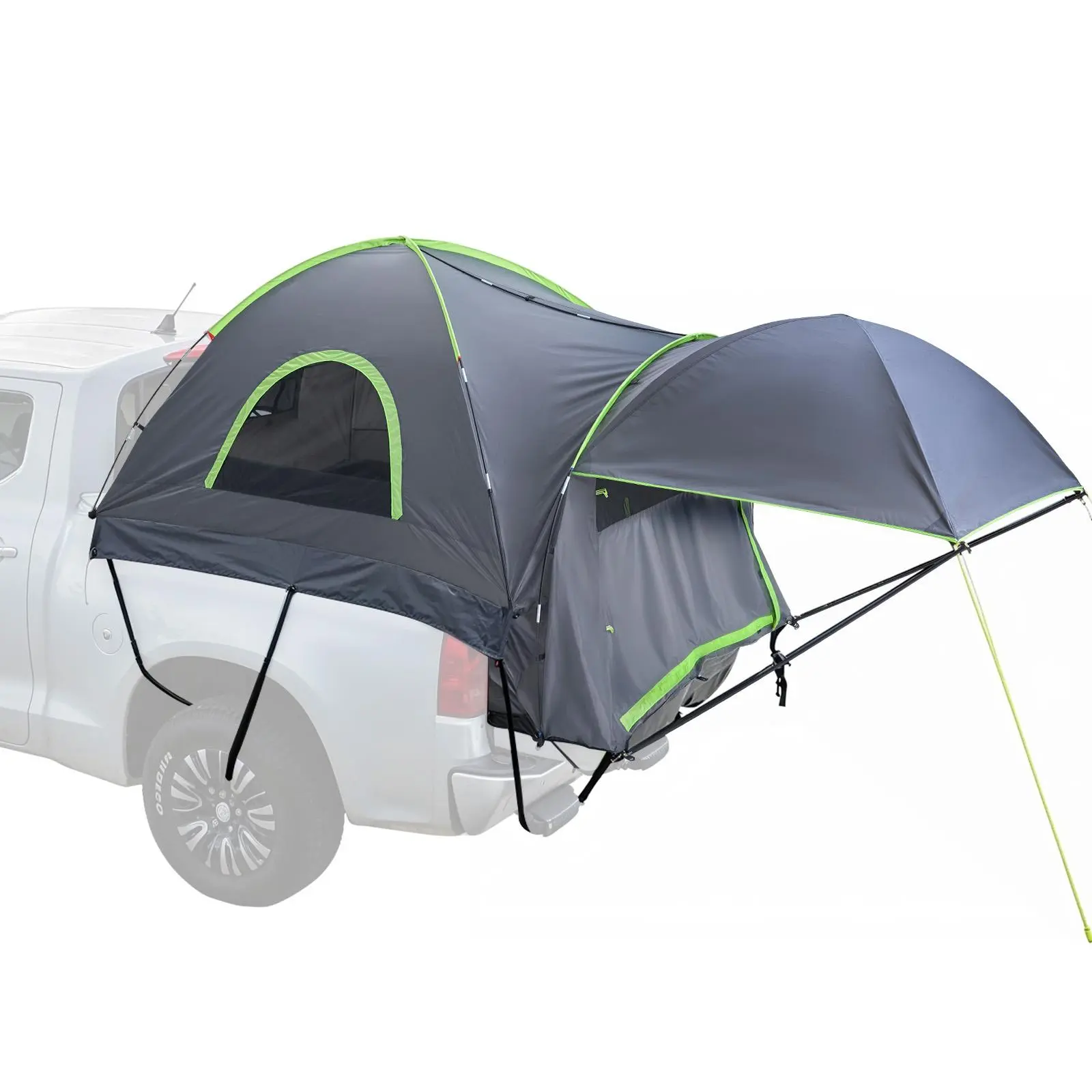【SummerFinds】VEVOR Pickup Truck Tent,  Fits 8.0-8.2 ft Truck Tents for Camping, Waterproof PU2000 2-3 Person Sleeping Truck Bed Tent, Sturdy Truck Bed Camper Shell with Expandable Awning, Rainfly, Storage Bag