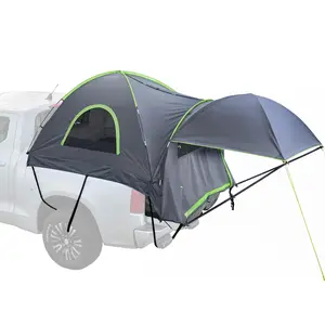 VEVOR Pickup Truck Tent, Fits 8.0-8.2 ft Truck Tents for Camping, Waterproof PU2000 2-3 Person Sleeping Truck Bed Tent, Sturdy Truck Bed Camper Shell with Expandable Awning, Rainfly, Storage Bag