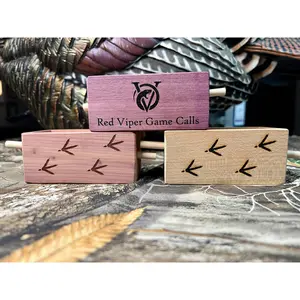 Red Viper Yelper Push Button Call - Realistic Hen Vocals, Easy to Master, Compact & One-Handed Operation, High-Quality Hardwood & Strike Surfaces