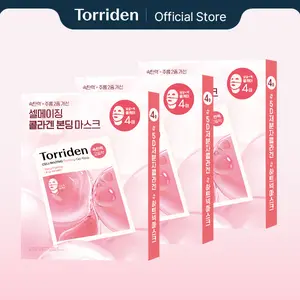 [Torriden Official] CELLMAZING Collagen Firming Gel Facial & Neck Sheet Mask (4 sheets) 2+1 Bundle | Lifting Hydrogel Mask with Covering Neck Mask for Firm, Youthful Skin with 5D Collagen Complex
