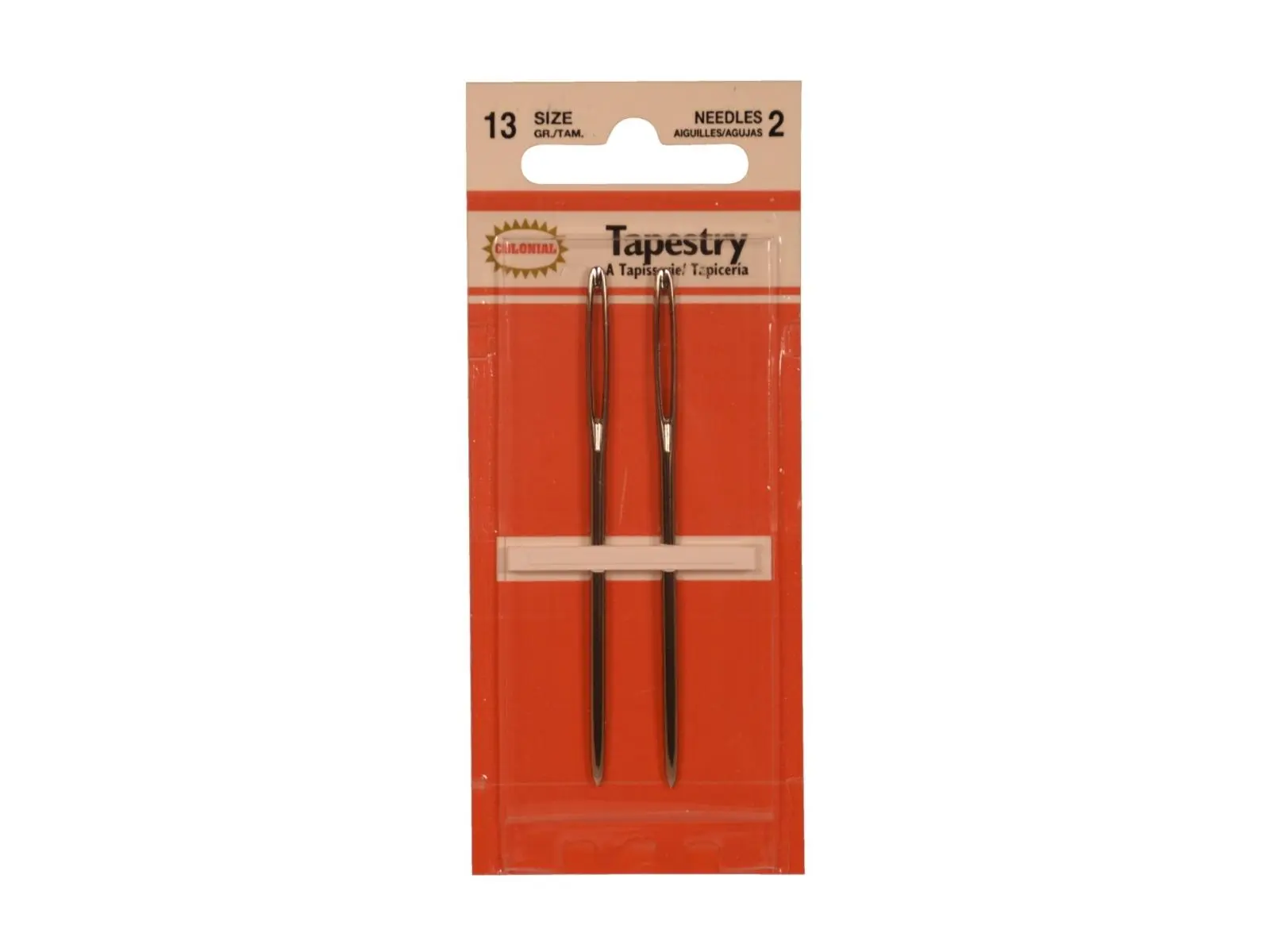 Colonial Needle 1006445 Steel Jumbo Eye Hand Sewing Needle, 2.75 in - Pack of 2, Large Eye Design