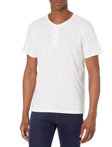White Slub Henley