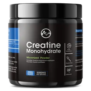 Creatine Monohydrate 5000mg, 250g Powder – Boost Muscle Strength & Endurance, Energy Support, Reduce Fatigue