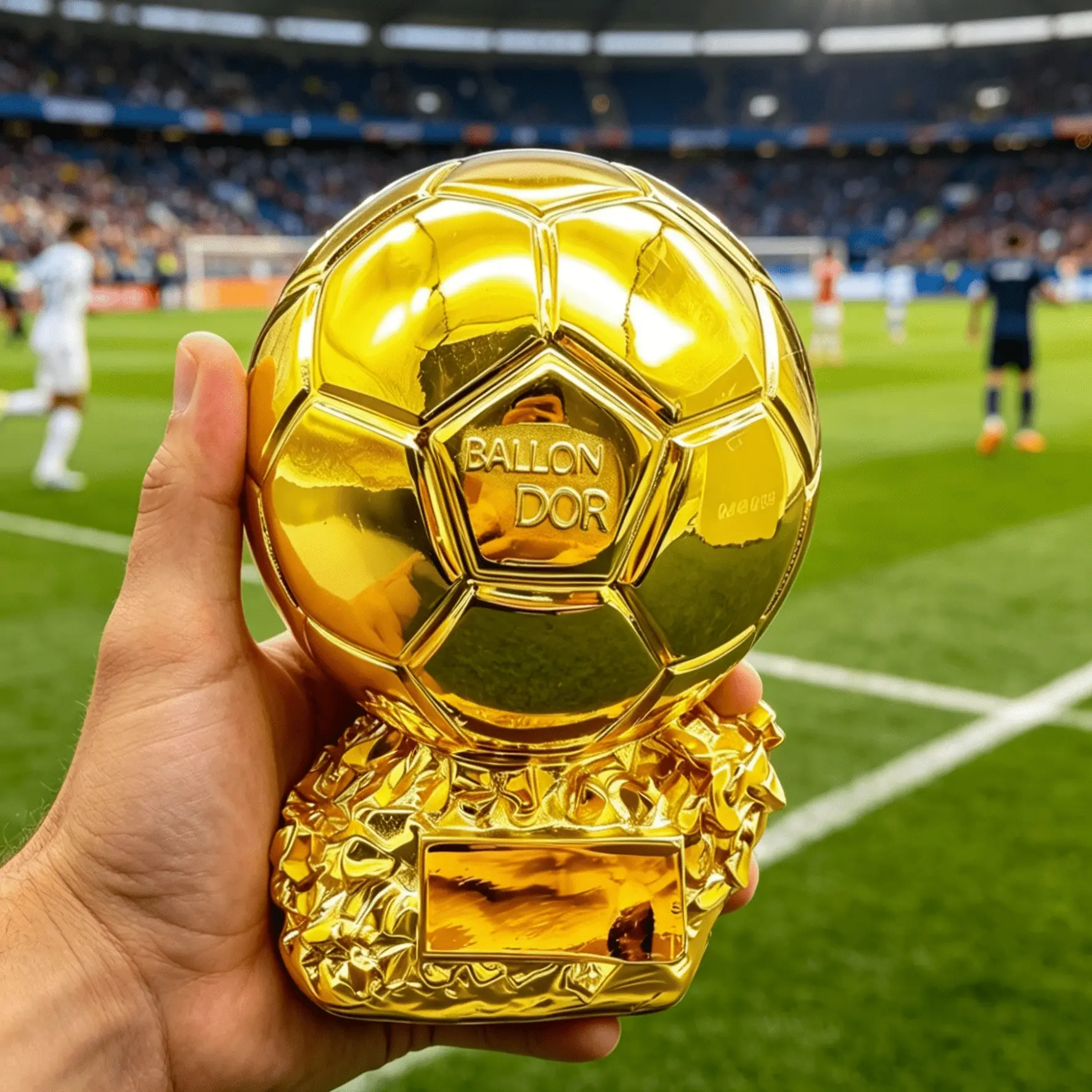 Golden Ball Award Trophy Model, Football Match Personal Golden Ball Award Replica, Fan Memorial Gift, Collector's Item, Statue, Memorabilia, Soccer Trophy, Sports Trophy Statue