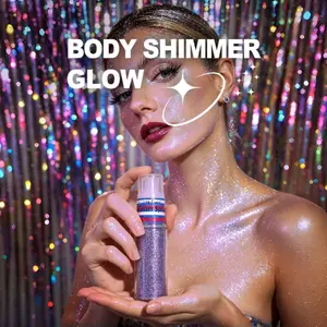 1PC Fit Colors Holographic Glitter Spray, 3 Colors Available Long‑Lasting Shimmer Body Hair Face Glitter Powder, Daily Party Festival Rave Makeup, FestivalMakeup RaveGlitter ViralBodyGlitter, Glitter Spray Body Glitter Powder Festival Makeup Cosmetics