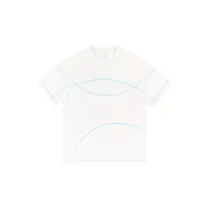 NewBdhjydb Summer Men's And Women's Breathable Simple Casual Splicing Versatile Loose Short Sleeved T-shirt