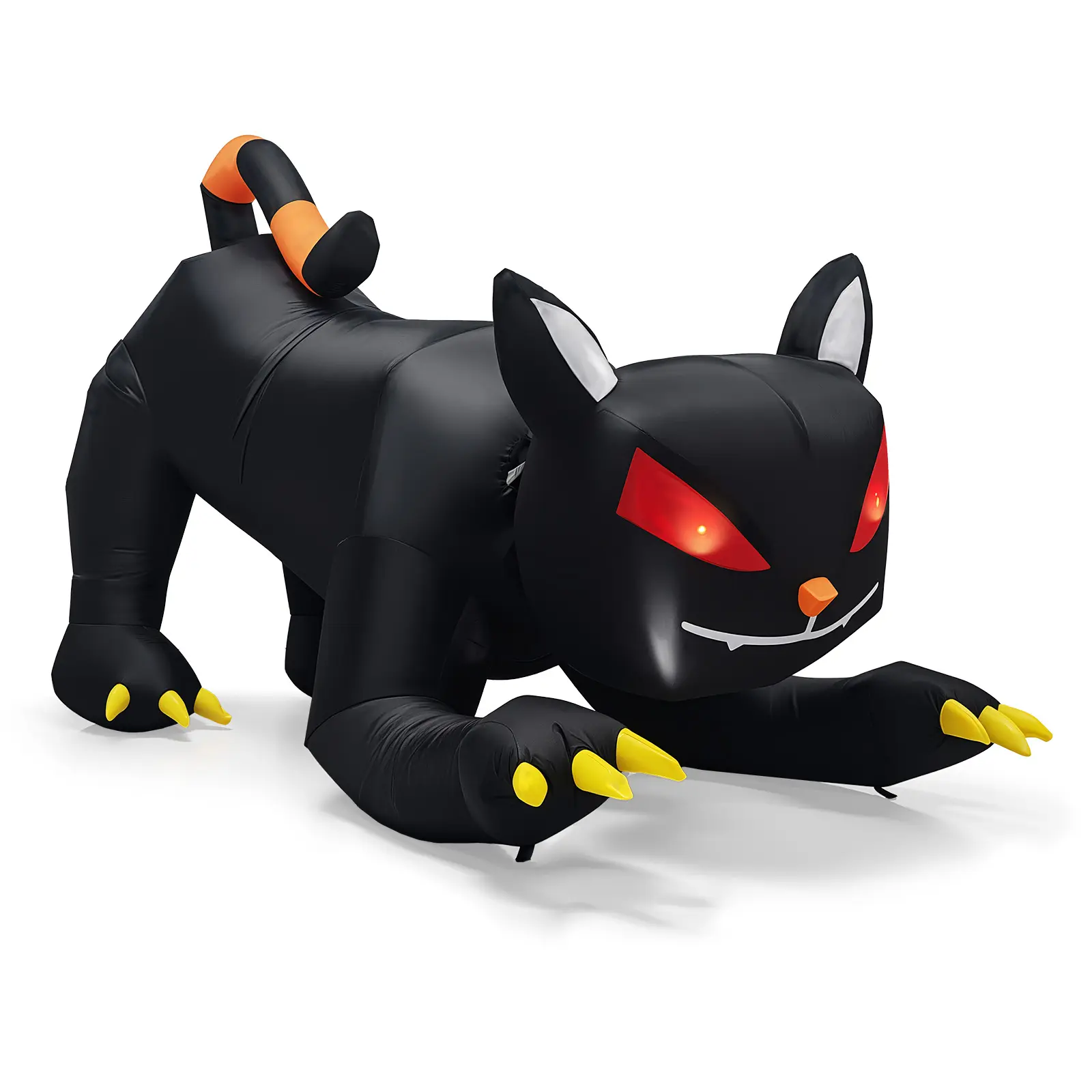 Ubesgoo 6.5 FT Halloween Inflatables Animated Black Cat with Shakable Head, Outdoor Decorations Blow Up Yard Decor with Built-in LEDs for Indoor Party Garden Lawn Decor