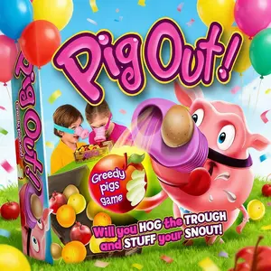 Greedy Pig's funny action board elimination game Pig Nose game, suitable for playing with friends and family, family gathering travel game, suitable for both indoor and outdoor use