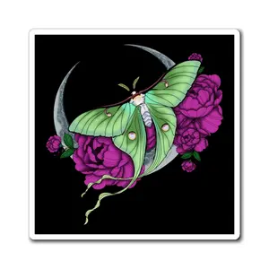 Lunar Moth Magnets