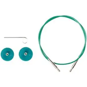 Interchangeable Circular Knitting Needle Cable - 60" Green