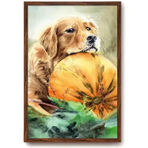 Rustic Walnut 24x36 Frame - Single Frame, 24 x 36 Poster Frame for Artwork, Puzzles, Photos and Movie Posters Picture Frames