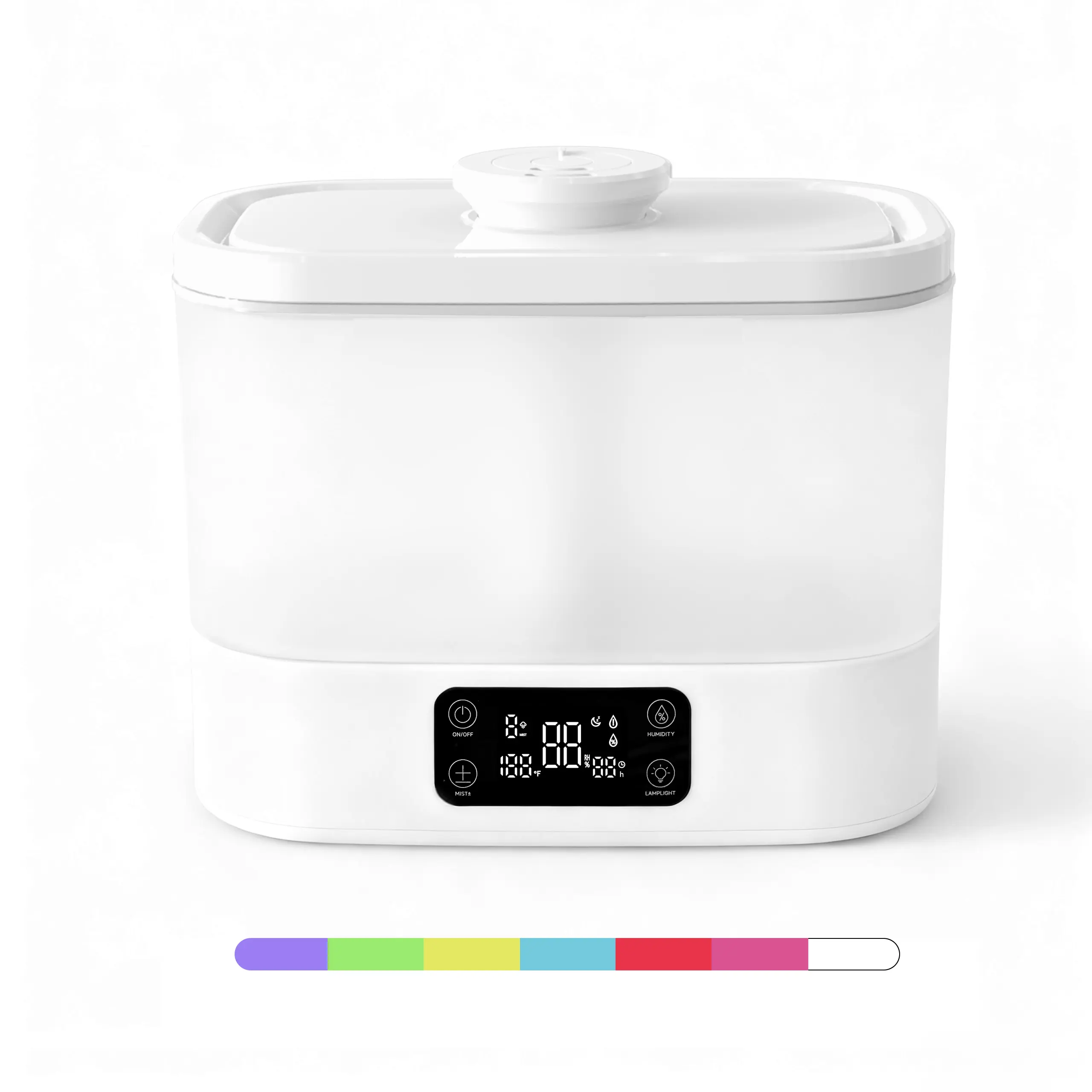 6L Top Fill Humidifier for Bedroom & Large Rooms, Quiet Cool Mist, Adjustable Humidity, Timer, 7-Color Night Light, Auto Shut-Off, BPA-Free, Up to 72H