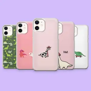 Dinosaur Phone Case Animal Theme Cute Dino Cover for iPhone 17 Air 16 Pro Max 15 Plus 14 Pro 13 12 11