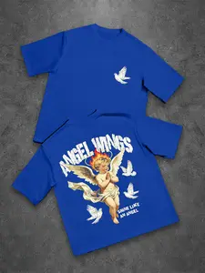 Men's Casual Short Sleeve T-Shirt, Trendy Print Design, Perfect for Friends and Family, Outdoors, Sports, Office Wear