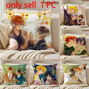 S-Sasaki and MiyanoS Pillow Case Anti-dustmite Pillowcase Sofa Cushion Cover with Invisible Zipper Silky Short Plush Polyester Microfiber Fabric White Available in Standard Sizes for Home Bed Use