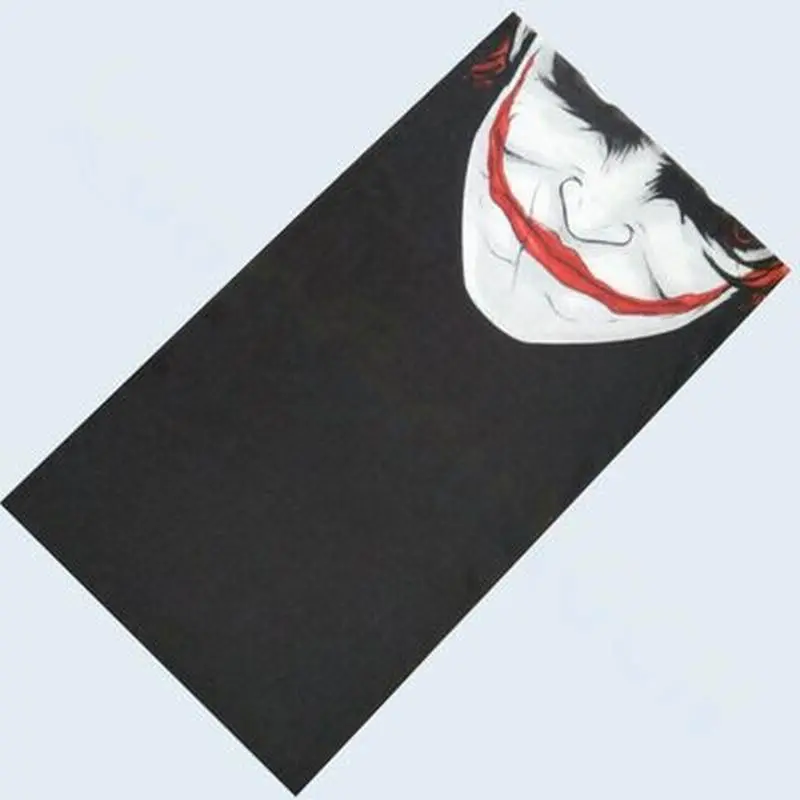 1 skull half mask clown style