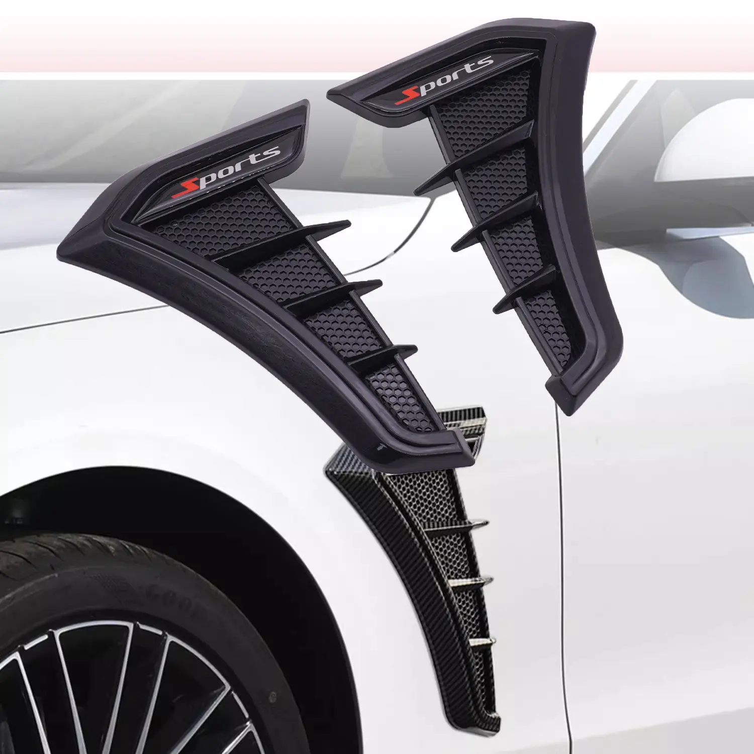 Universal Car Side Skirt Decoration Sticker, Decal For Cars, Automotive Decals, Automobile Decals, Waterproof Scratch-Resistant Sporty Logo, Personalized Car Exterior Accessories, Vehicle Exterior Decoration, Side Decals, 2 Pcs Set