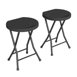 Portable Folding Bar Stools for Adults, 600 LBS Heavy Duty Folding Chair with Handle, Non-Slip Feet, Sturdy Steel Frame, Indoor Outdoor Camping, Kitchen, RV, Party Use home office table