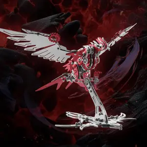 3D Puzzle Metal Assembly Model Kit,Easter gift, Educational STEM Gift Toy for Adults Teens, Falcon, 297 Pcs DIY ,4 Hours to Build, Ideal for Gifts and Decorations, Family game night, Included tools