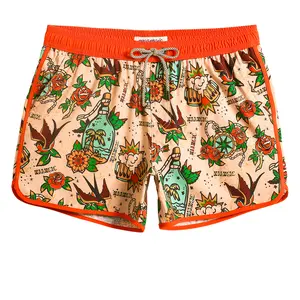 Maamgic Vintage Stretch Swallow 4.5 Inch Inseam Swim Trunks Shorts Beach Clothing Cool with Pockets & Velcro Closure for Men's Beach Wear - Swimt dealsforyoudays Swimtrunks Activewear Swimmingshorts Swimmingtrunks