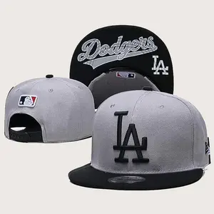 New Era LA Dodgers Snapback Hat Black Flat Brim Adjustable Cap MLB Streetwear 9FIFTY Style