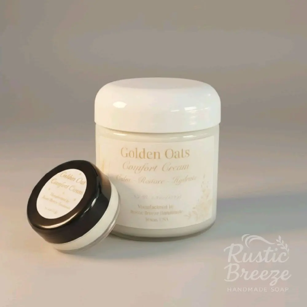 Golden Oat Comfort Cream – Lightweight Botanical Moisturizer for Sensitive Skin | Oat, Chamomile & Calendula Skin Care Duo
