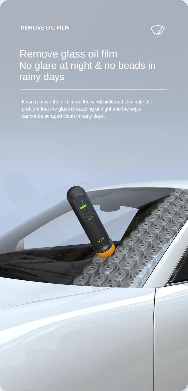 Joytutus Cordless Car Polisher, 12000RPM 3-in-1 Buffer Sander & Waxer, Paint Scratch Repair & Windshield Oil Film Removal Tool