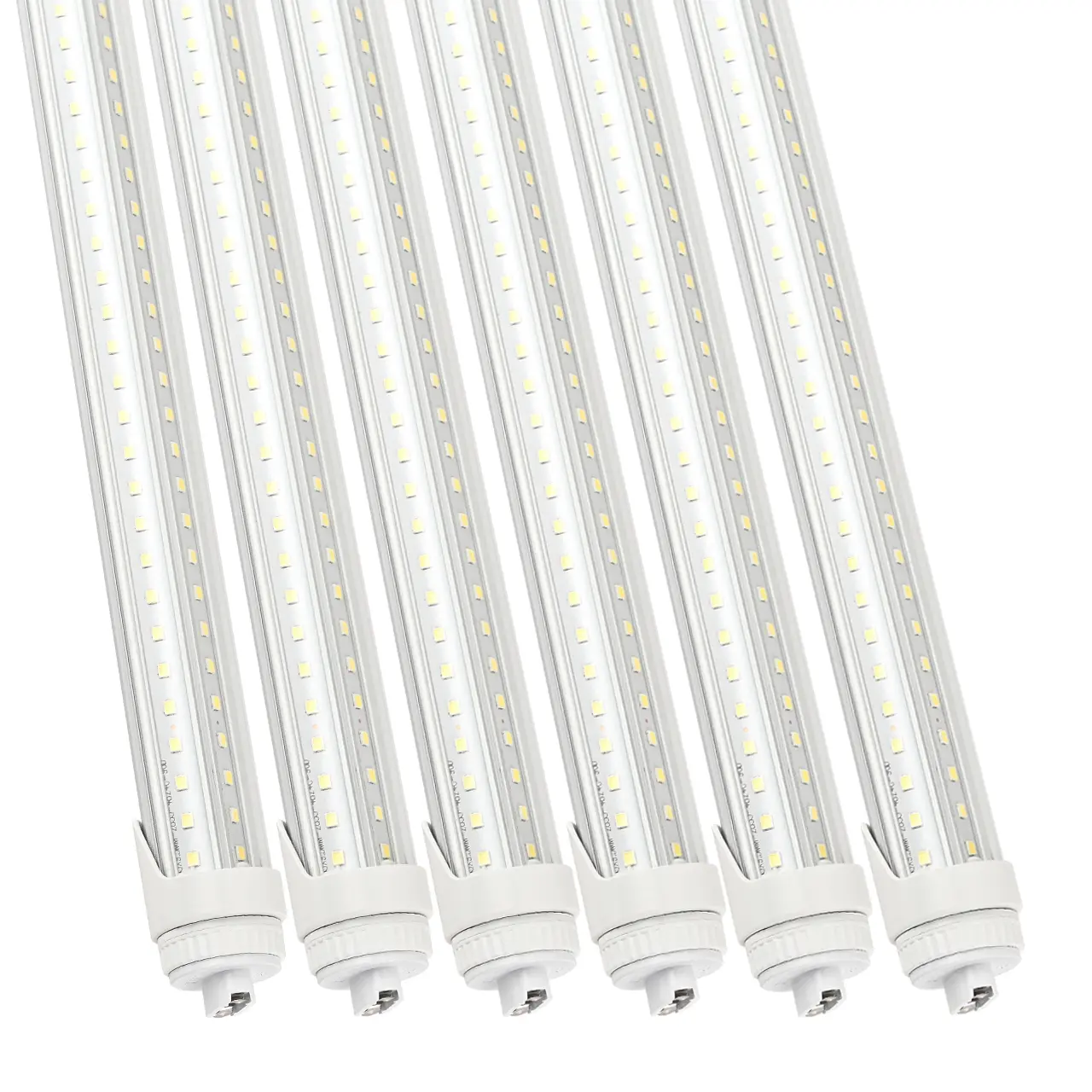 JLLED 6 Pack 2FT 4FT 5FT 6FT T8 LED Tube Light Bulbs 40W 6000K Cool White with Ultra Bright Dual-Row LEDs Rotatable R17d High Output Cap for T10 T12 Fluorescent Replacement